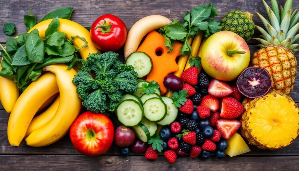 combinaciones de frutas y verduras