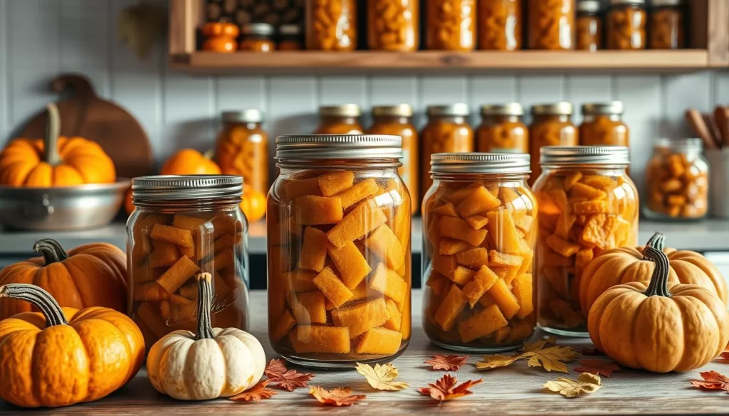 conservación del dulce de calabaza
