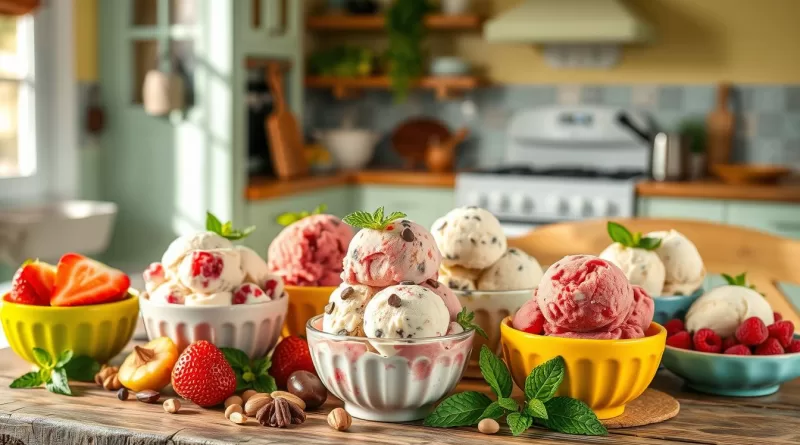flavoured ice cream