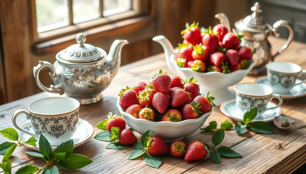 fresas para té