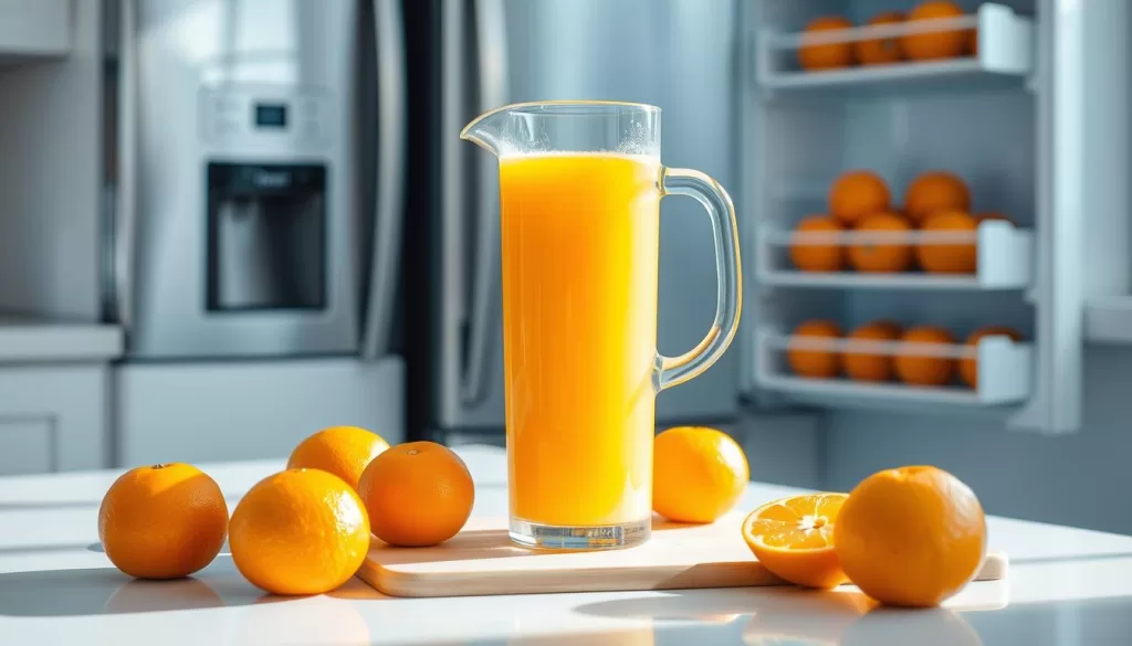 fresh orange juice storage