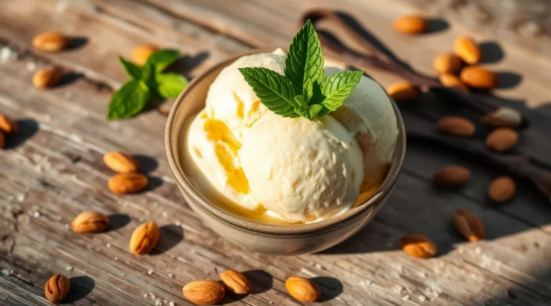 helado de vainilla vegano