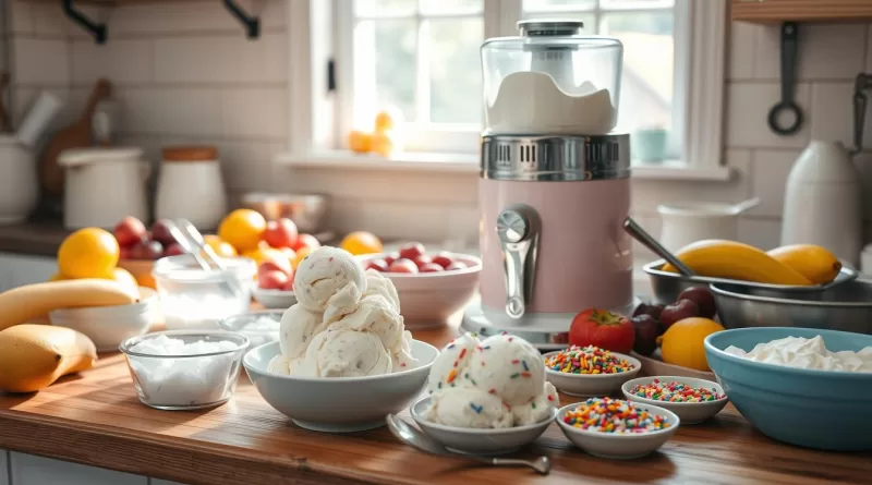 homemade ice cream