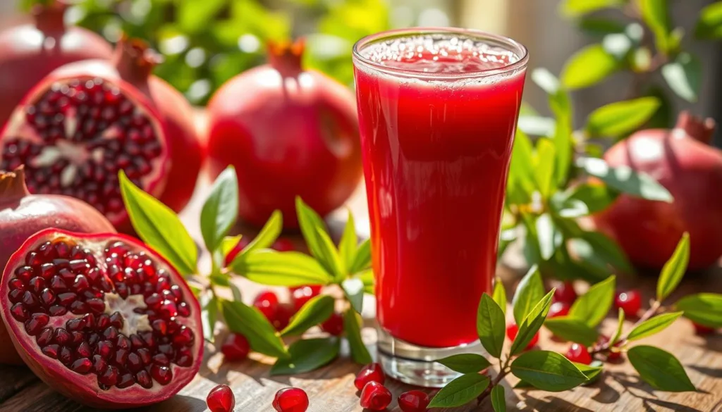 jugo de granada para subir las plaquetas