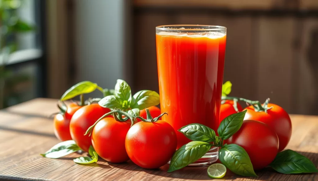 jugo de jitomate saludable