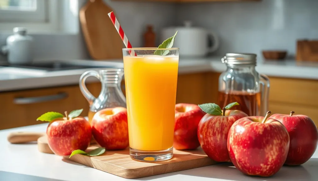 jugo de manzana para niños con anemia