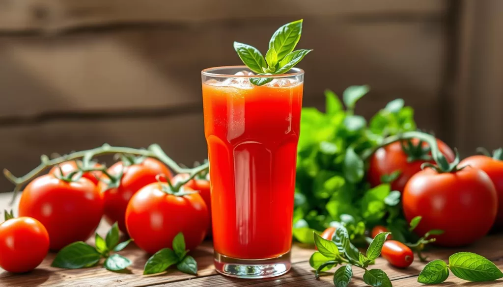jugo de tomate natural