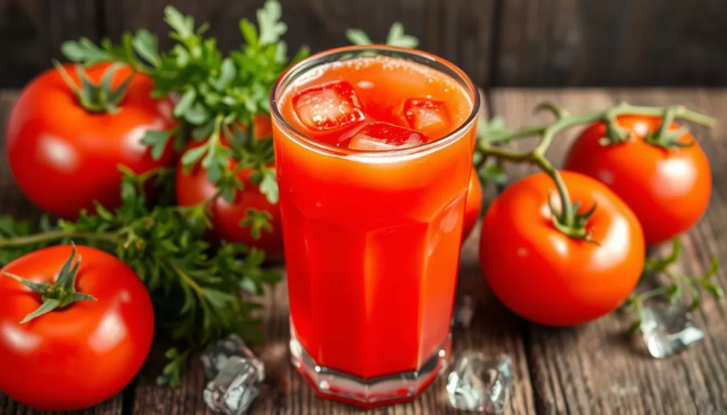 jugo de tomate refrescante