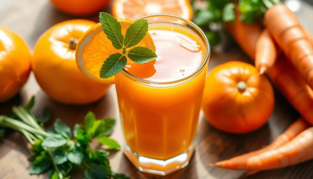 jugo de zanahoria y naranja