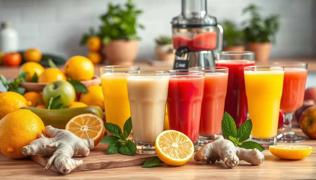 jugos naturales con jengibre
