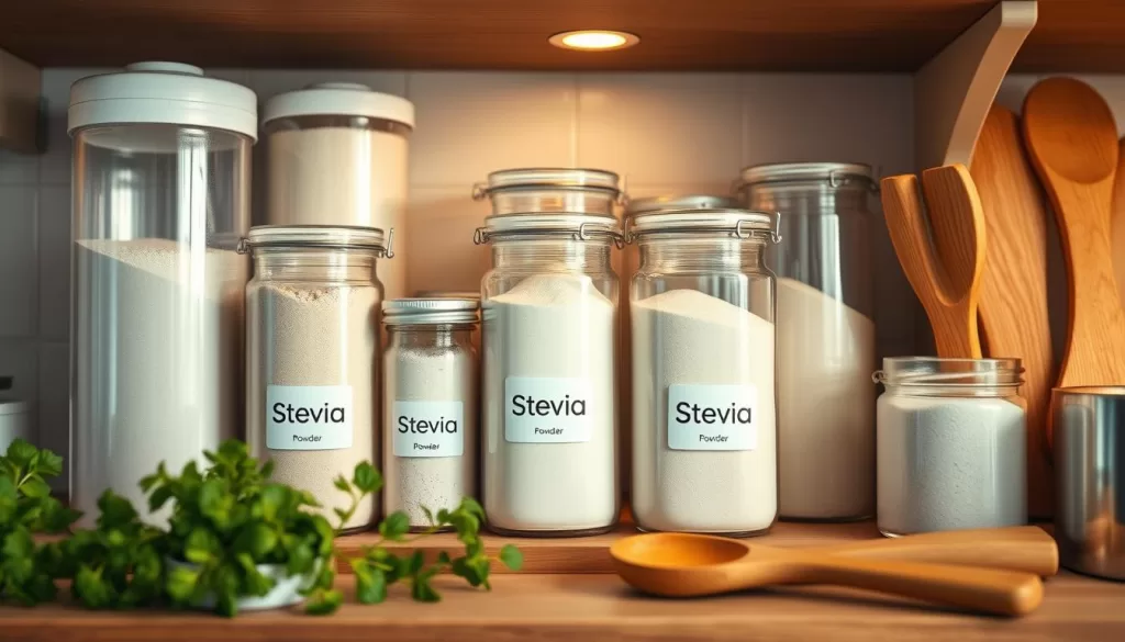 stevia powder storage