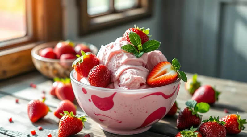 strawberry ice cream