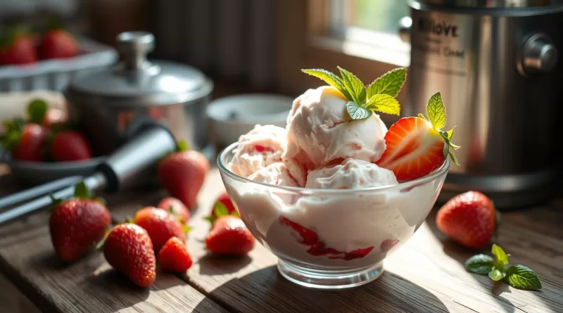 strawberry ice cream recipes
