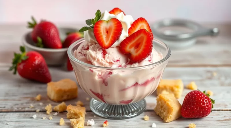strawberry shortcake ice cream