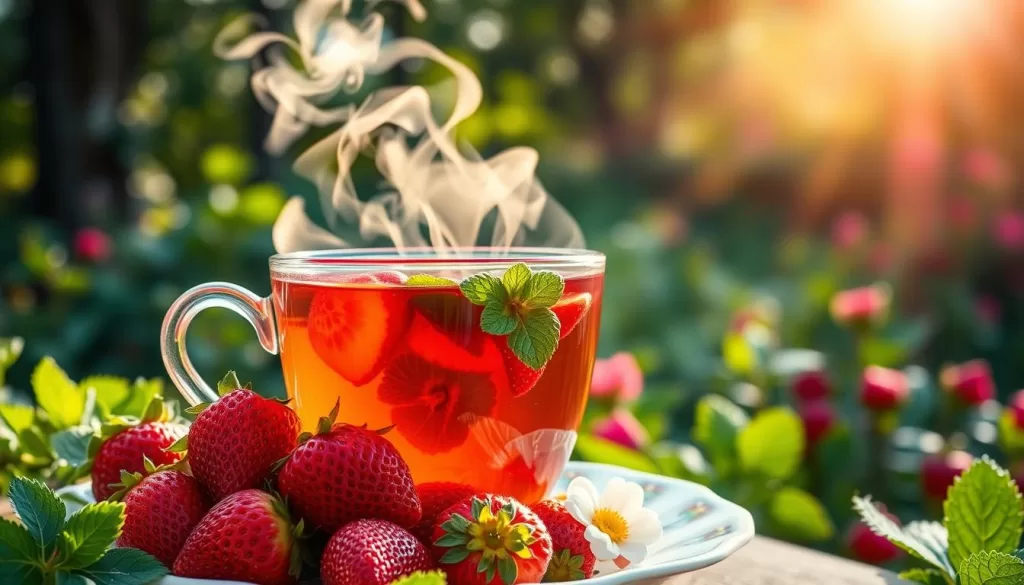 té de fresas
