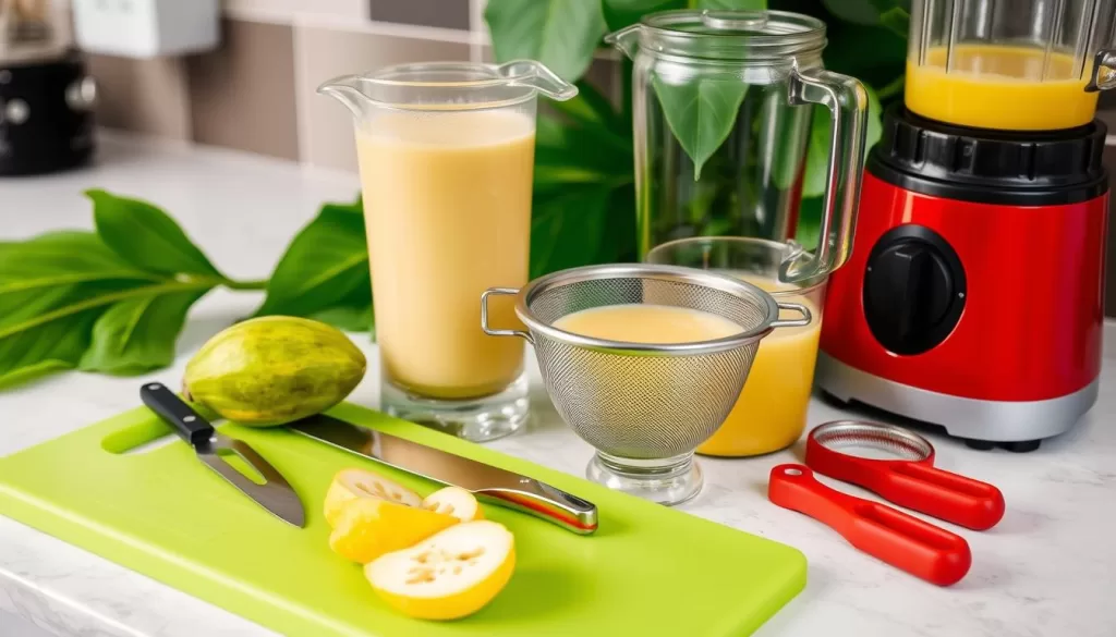 utensilios para hacer jugo