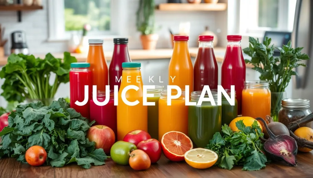 weekly juice plan